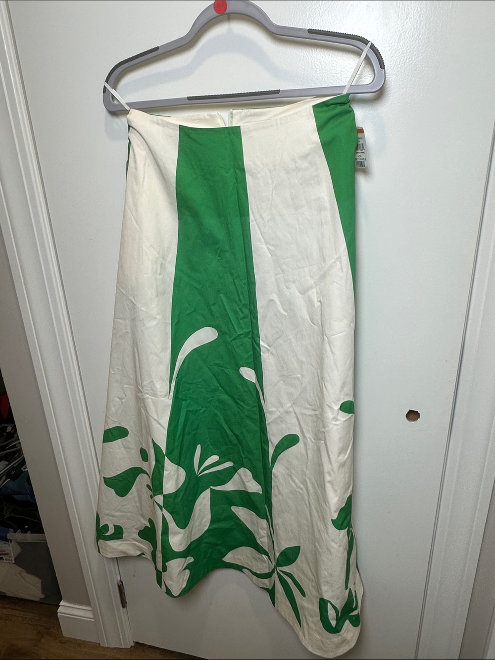 Marimekko Green and White Botanical A-Line Skirt (53)